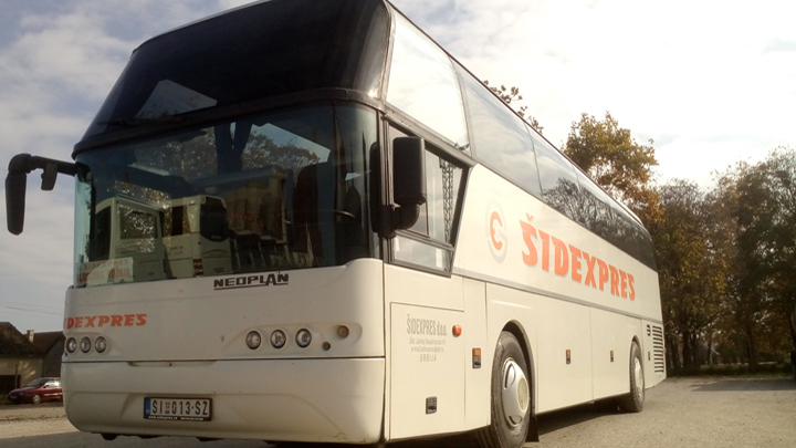 Šidexpres iznajmljivanje autobusa registracije ŠI-013-SZ