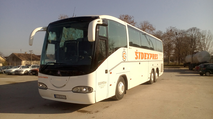 Šidexpres iznajmljivanje autobusa registracije ŠI 016-CV