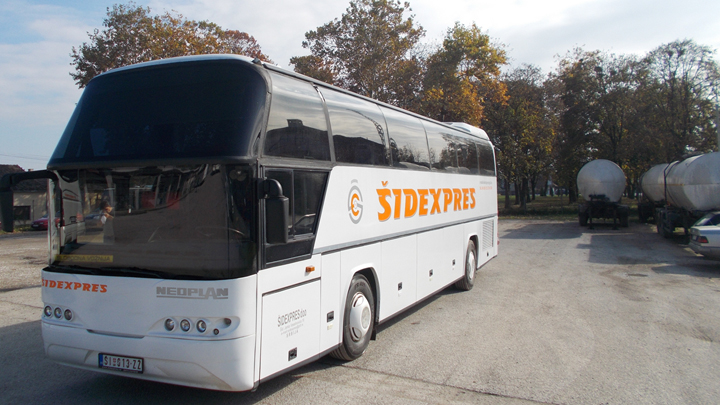 Šidexpres iznajmljivanje autobusa registracije ŠI-013-ZZ